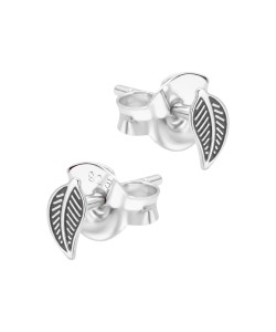 Leaf Shaped Silver Stud Earring  STS-6551